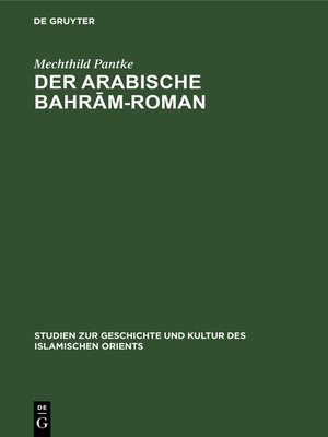 cover image of Der arabische Bahrām-Roman